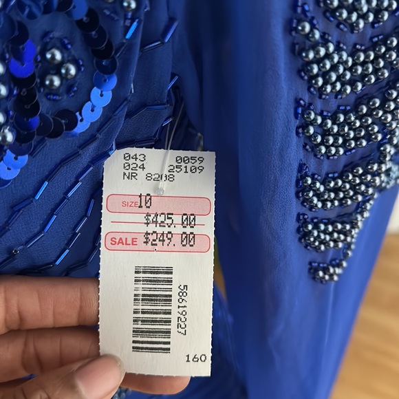 Blue Sequin Dress - Picture 5 of 5